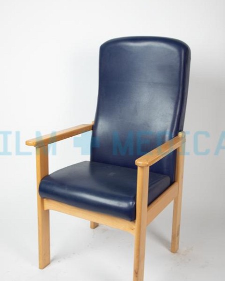 Visitor Chair High Back in Dark Blue